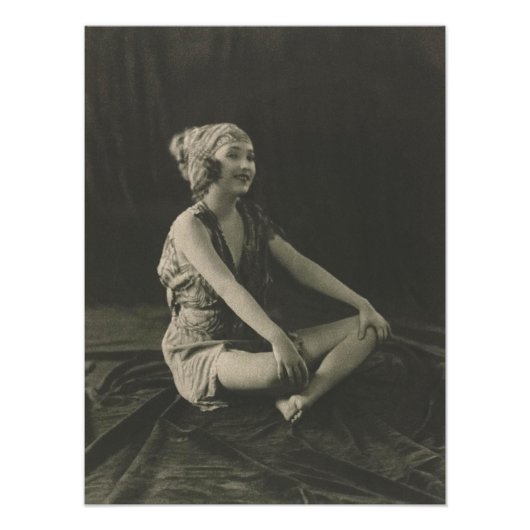 脚を組むかわいそうなメイドが大好き フォトプリント            (正面)