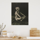 脚を組むかわいそうなメイドが大好き ポスター (キッチン)