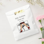 脚アールデコ女性グレイハウンドウィペット犬R フェイバーバッグ (封をした状態)