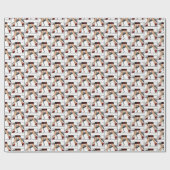 脚アールデコ女性グレイハウンドウィペット犬R ラッピングペーパー (フラット)