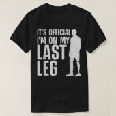 脚カッコいい切断アー男性へト女性義足 Tシャツ (デザイン正面)