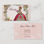 脚フランスの本&マリ書ー·アントワネット 名刺 (正面/裏面)