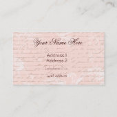 脚フランスの本&マリ書ー·アントワネット 名刺 (裏面)