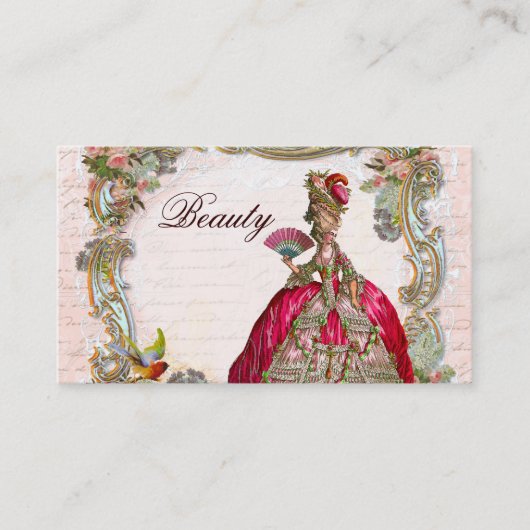 脚フランスの本&マリ書ー·アントワネット 名刺 (正面)