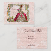 脚フランスの本&マリ書ー·アントワネット 名刺 (正面/裏面)