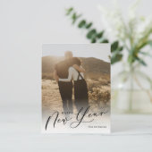 脚モダン本が新年の写真の祝日 シーズンカード (スタンド正面)