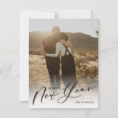 脚モダン本が新年の写真の祝日 シーズンカード (正面)