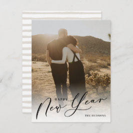 脚モダン本が新年の写真の祝日 シーズンカード