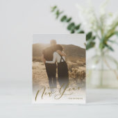 脚モダン本が新年の写真の祝日 シーズンカード (スタンド正面)