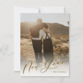 脚モダン本が新年の写真の祝日 シーズンカード (正面)