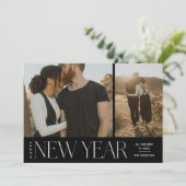 脚モダン本が新年の写真の祝日 シーズンカード (スタンド正面)