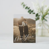 脚モダン本が新年の写真の祝日 シーズンカード (スタンド正面)