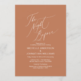 脚モダン本、銅、リ結婚ハーサルディナー 招待状