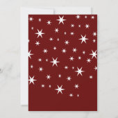 脚本お洒落と楽しいクリスマス写真 招待状 (裏面)