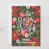 脚本が輝く季節エレガントだ企業の シーズンカード (正面)