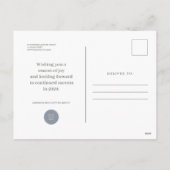 脚本とオーナメントの喜び |休日の挨拶 シーズンポストカード (裏面)