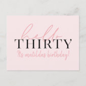 脚本と幾何学的30歳の誕生日 ポストカード (正面)