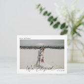 脚本のエレガント発表結婚を中止した ポストカード (スタンド正面)