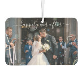 脚本の写真エレガントを楽し結婚く カーエアーフレッシュナー (裏面)