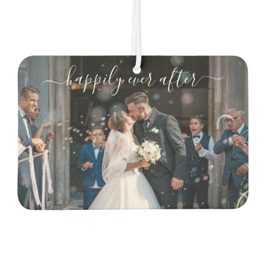 脚本の写真エレガントを楽し結婚く カーエアーフレッシュナー (正面)