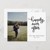 脚本の写真カジュアルを楽し結婚く ポストカード (正面/裏面)