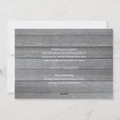 脚本を書いて一年だ12フォトコラージュ灰色の木材 シーズンカード (裏面)