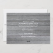 脚本を書いて一年だ12フォトコラージュ灰色の木材 シーズンカード (裏面)