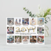 脚本を書いて一年だ12フォトコラージュ金ゴールド&ホワイト シーズンカード (スタンド正面)