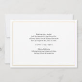 脚本を書いて一年だ12フォトコラージュ金ゴールド&ホワイト シーズンカード (裏面)