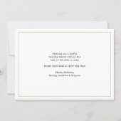 脚本を書いて一年だ12フォトコラージュ金ゴールド&ホワイト シーズンカード (裏面)