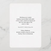 脚本を書いて一年だ15フォトコラージュとキャプション 箔シーズンカード (裏面)