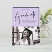 脚本を紫色で卒業する 案内状 (スタンド正面)