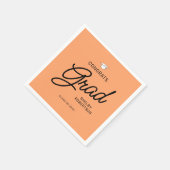 脚本エレガントおめでとう大学院卒業パーティー スタンダードカクテルナプキン (角)