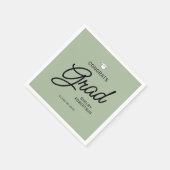 脚本エレガントおめでとう大学院卒業パーティー スタンダードカクテルナプキン (角)