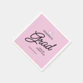 脚本エレガントおめでとう大学院卒業パーティー スタンダードカクテルナプキン (角)