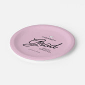 脚本エレガントおめでとう大学院卒業パーティー ペーパープレート (アングル)