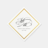 脚本エレガントが盛結婚んになる スタンダードカクテルナプキン (角)