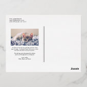 脚本エレガントが華やかな赤いメリークリスマス 箔シーズンポストカード (裏面)