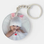 脚本エレガントのゴッドマザーが日付写真を作成 キーホルダー (裏面)