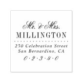 脚本エレガントのミセス結婚差出人住所 セルフインキングスタンプ (デザイン)