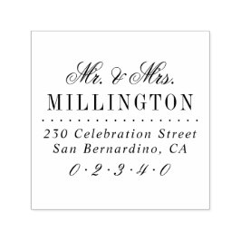 脚本エレガントのミセス結婚差出人住所 セルフインキングスタンプ