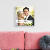 脚本エレガントの先生ミセス結婚ズの日付 |大事な行事 キャンバスプリント (インサイチュ (リビング))