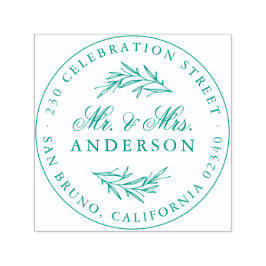 脚本エレガントの先生ミセス・ニューリュー差出人住所 セルフインキングスタンプ