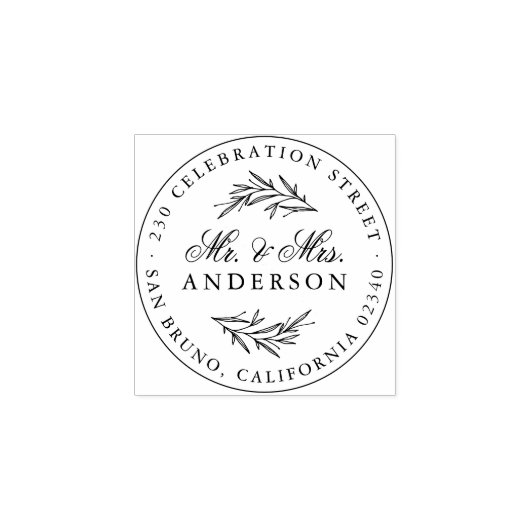 脚本エレガントの先生ミセス・ニューリュー差出人住所 ラバースタンプ (インプリント)