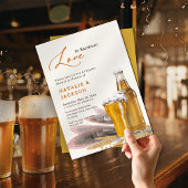 脚本エレガントの愛がカップルのシャワーを醸造 招待状