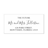 脚本エレガントを書いてミセスの結婚差出人住所 セルフインキングスタンプ (デザイン)