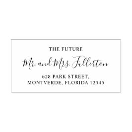 脚本エレガントを書いてミセスの結婚差出人住所 セルフインキングスタンプ