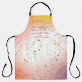 脚本エレガントスタイリッシュモダン母の日 エプロン (正面)
