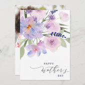 脚本エレガントフローラハッピーマザーデイカード シーズンカード (正面/裏面)