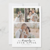 脚本エレガント写真の後ずっと楽し結婚く サンキューカード (正面)